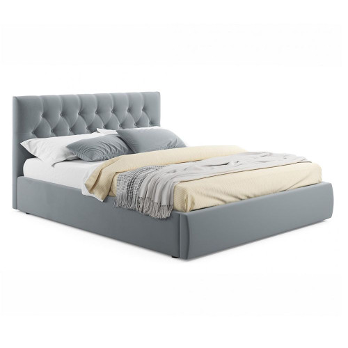 Кровать Verona 160х200 с подъемным механизмом серого цвета Кровать Verona 160х200 с подъемным механизмом серого цвета